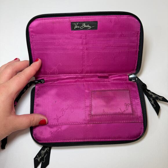 Vera Bradley Canterberry Print Zip Around Wristlet Wallet - Picture 4 of 5